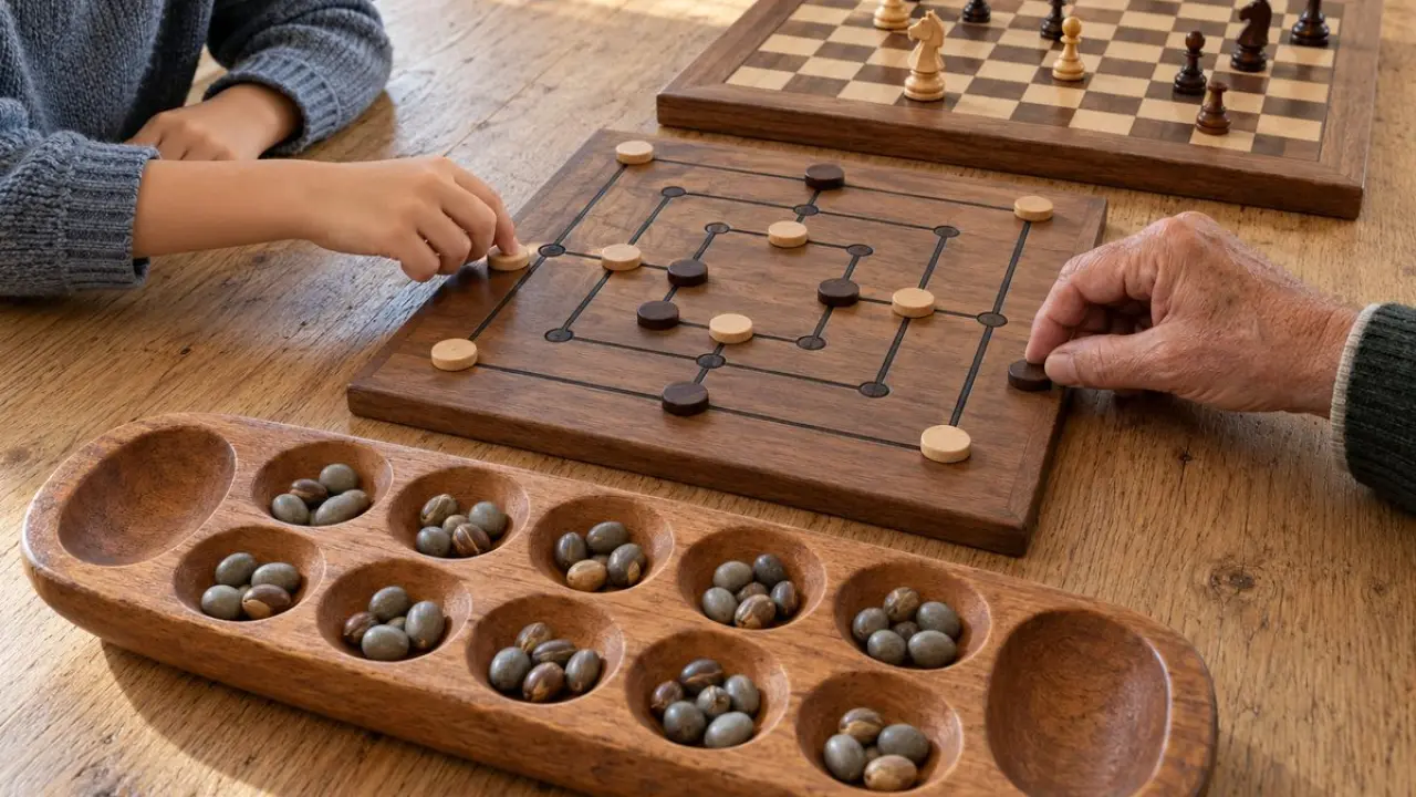 7 jeux de société anciens en bois encore joués aujourd’hui